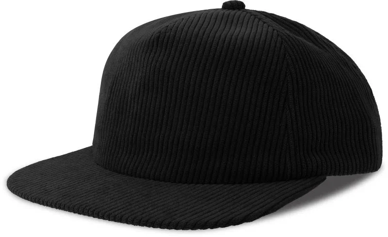 Atlantis Severny – 5 Panel Kord Kappe – Black
