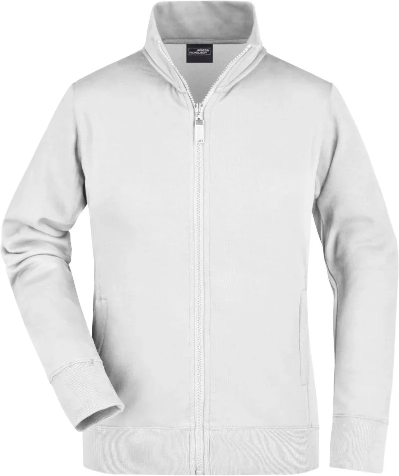James & Nicholson JN 52 – Damen Sweatjacke – White
