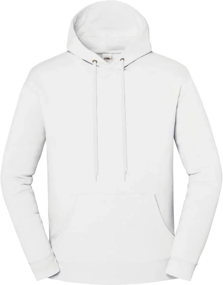 Fruit of the Loom Iconic Premium Hooded Sweat – Schwerer Kapuzen Sweater – White