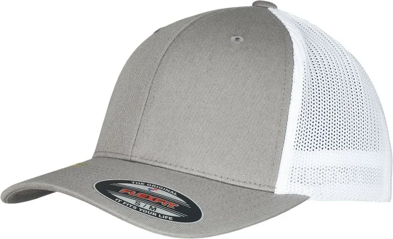 Flexfit 6511RM – 6 Panel Trucker Kappe "Recycled" – Grey/White