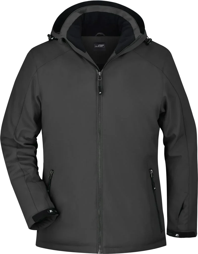 James & Nicholson JN 1053 – Damen 3-Lagen Wintersport Softshell Jacke – Black
