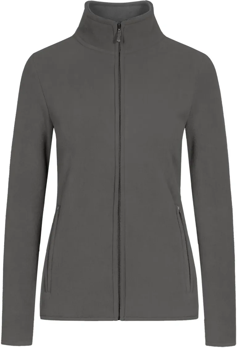 Promodoro 7965 – Damen Double Fleece Jacke – Steel Grey