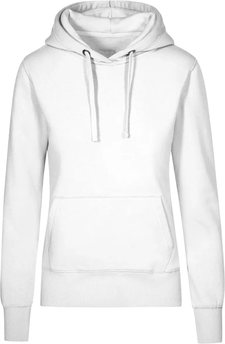 Promodoro 1781 – Damen Kapuzen Sweater "X.O" – White