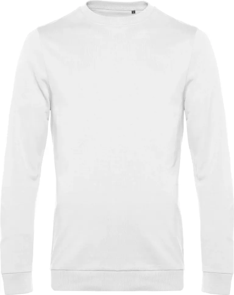B&C Collection Set In – Herren Sweater – White