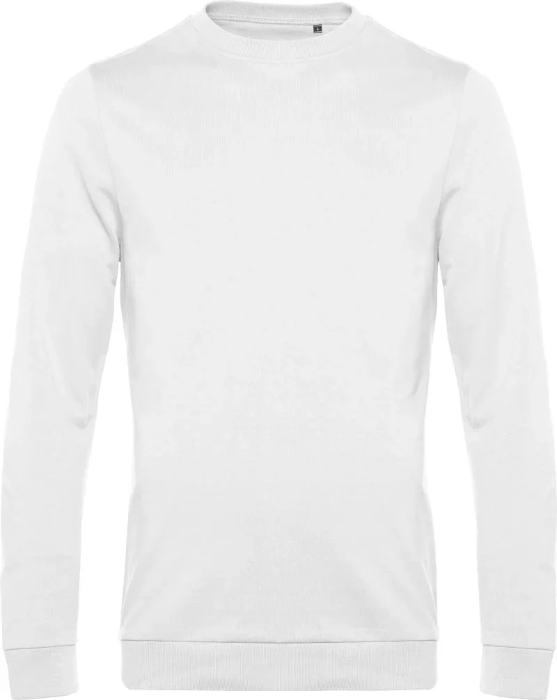 B&C Collection Set In – Herren Sweater – White