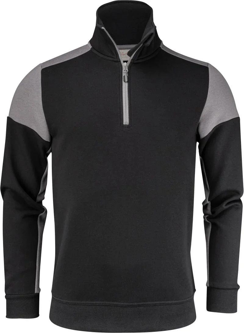 Printer Prime Halfzip Sweater – Sweater mit 1/4 Zip – Black/Anthracite