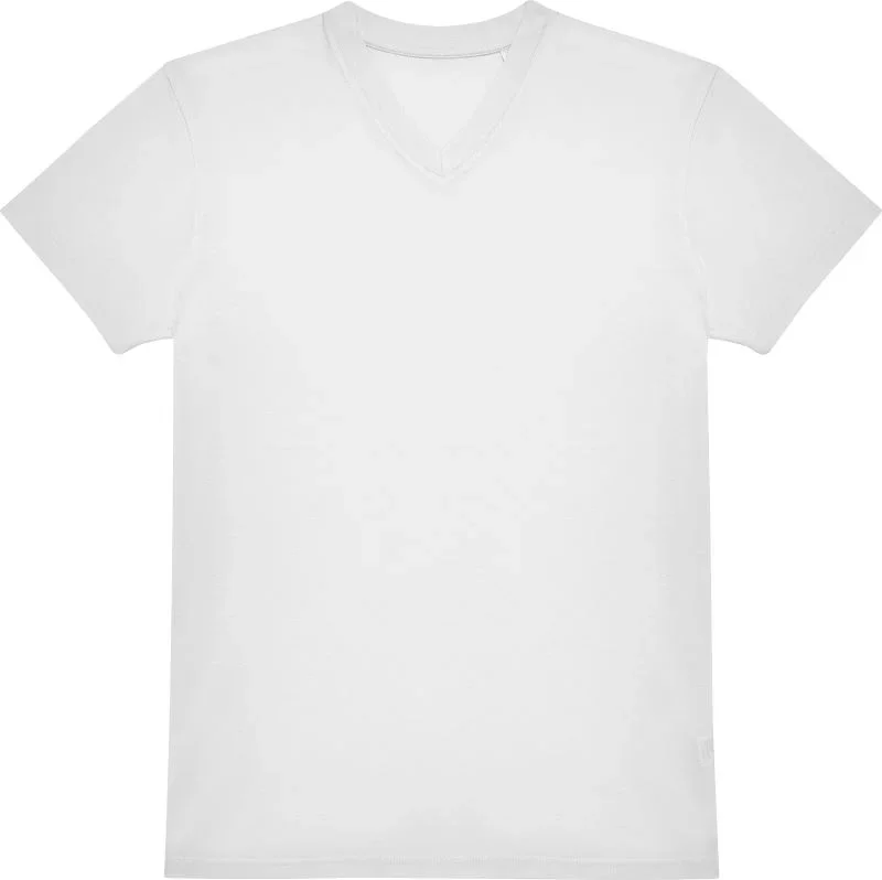 B&C Collection E150 V – V-Ausschnitt T-Shirt – White