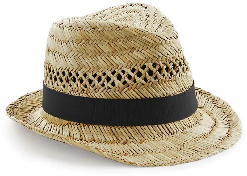 Beechfield B 730 – Hut in Flecht-Optik "Summer Trilby" – Natural