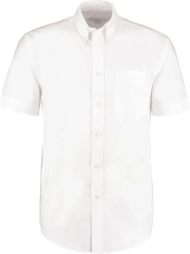 Kustom Kit KK 350 (18,5-23) – Workwear Oxford Hemd kurzarm – White