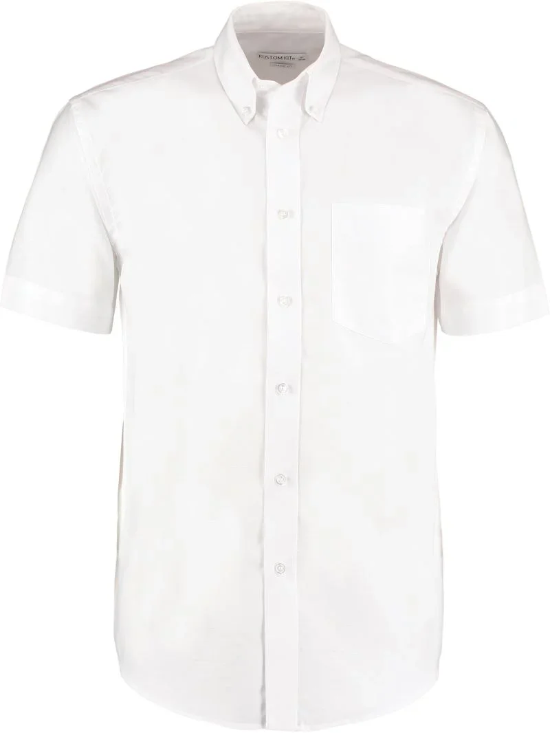 Kustom Kit KK 350 (18,5-23) – Workwear Oxford Hemd kurzarm – White