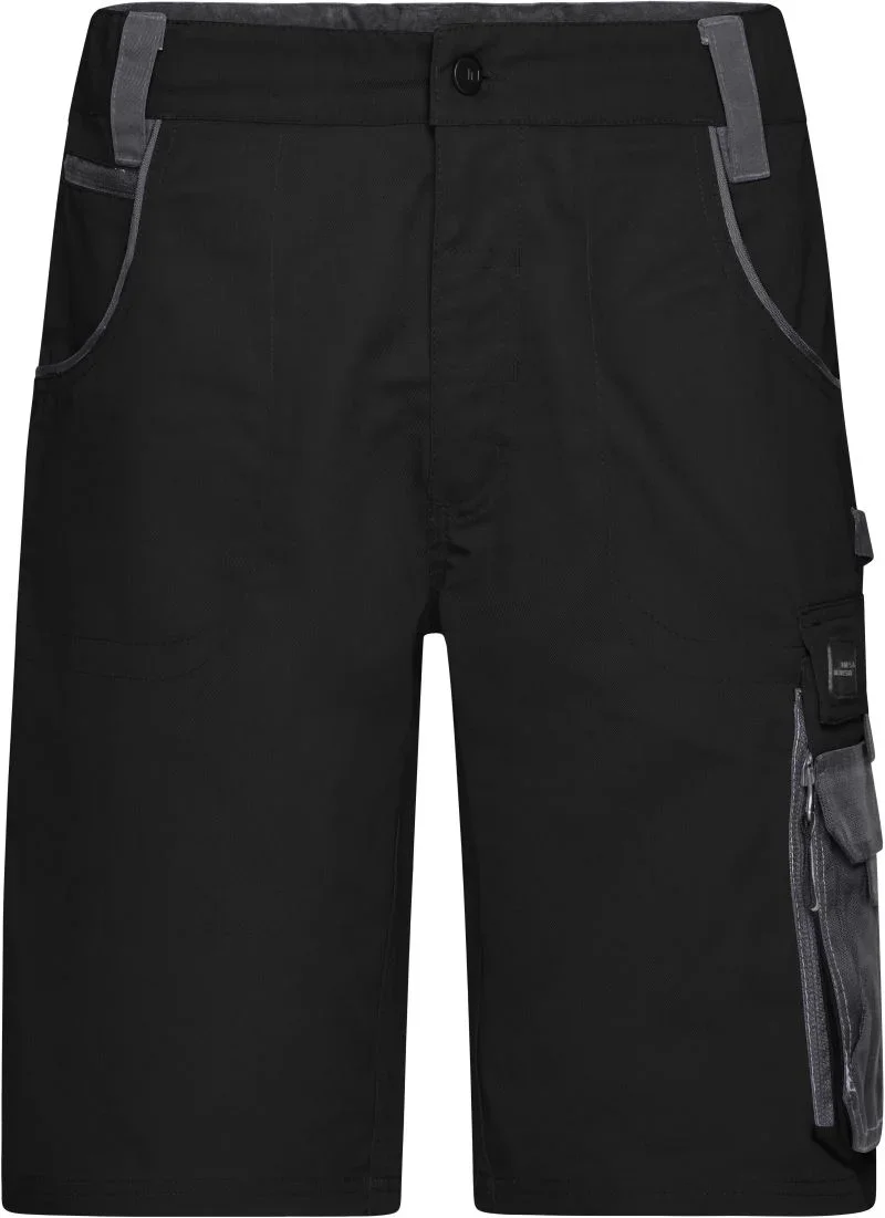 James & Nicholson JN 835 (62) – Workwear Shorts - Strong – Black/Carbon