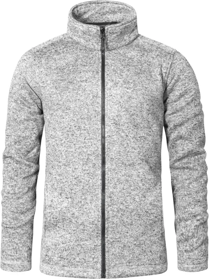 Promodoro 7720 – Herren Strickfleece Jacke – Heather Grey