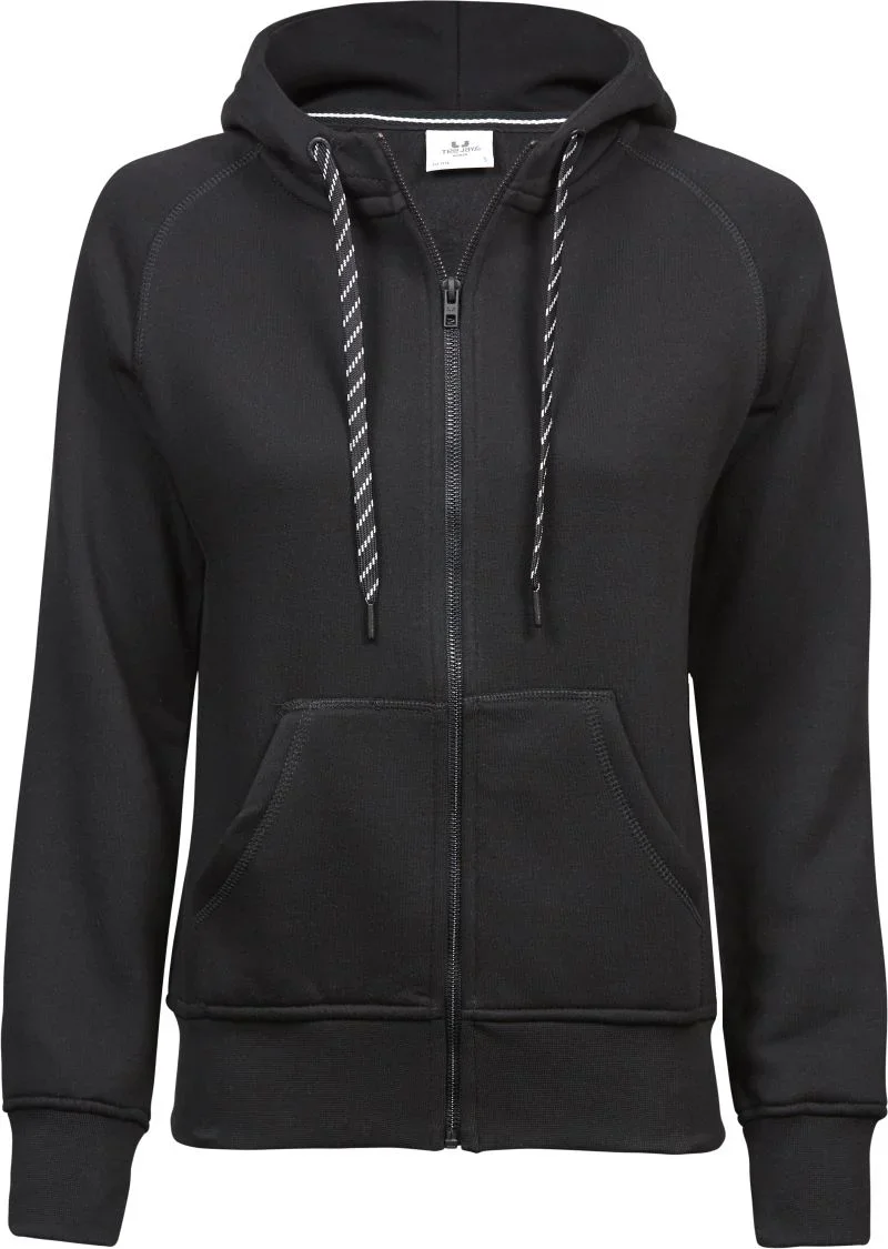 TEE JAYS TJ 5436 – Damen Kapuzen Sweatjacke – Black
