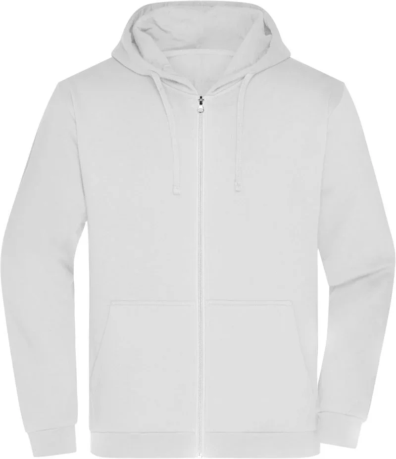 James & Nicholson JN 756 – Herren Kapuzen Sweatjacke – White