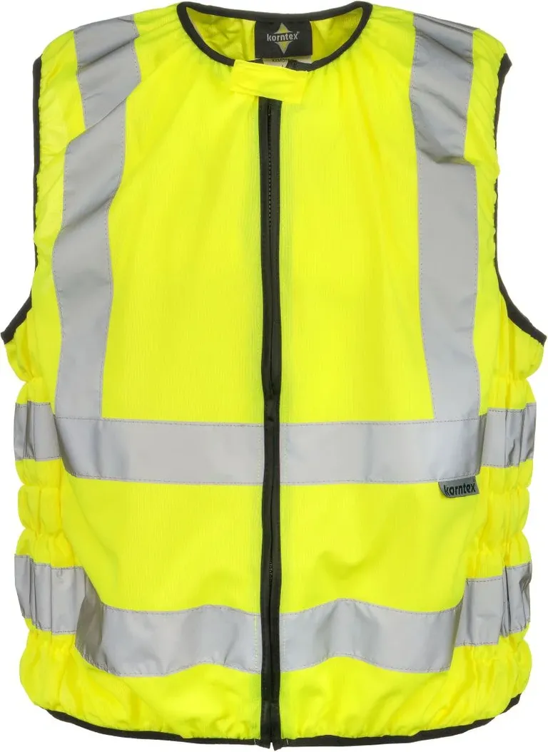 Korntex KXMOTO – Schleiz – Warnweste für Motorradfahrer – Yellow