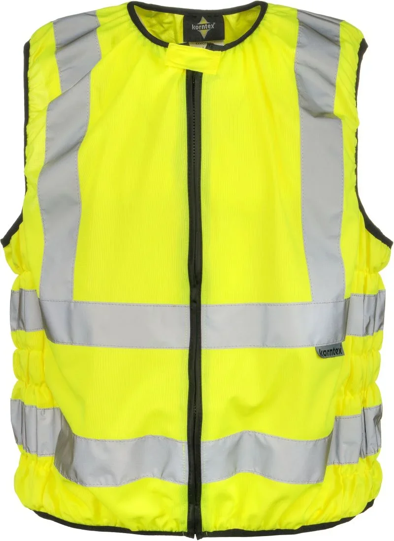 Korntex KXMOTO – Schleiz – Warnweste für Motorradfahrer – Yellow