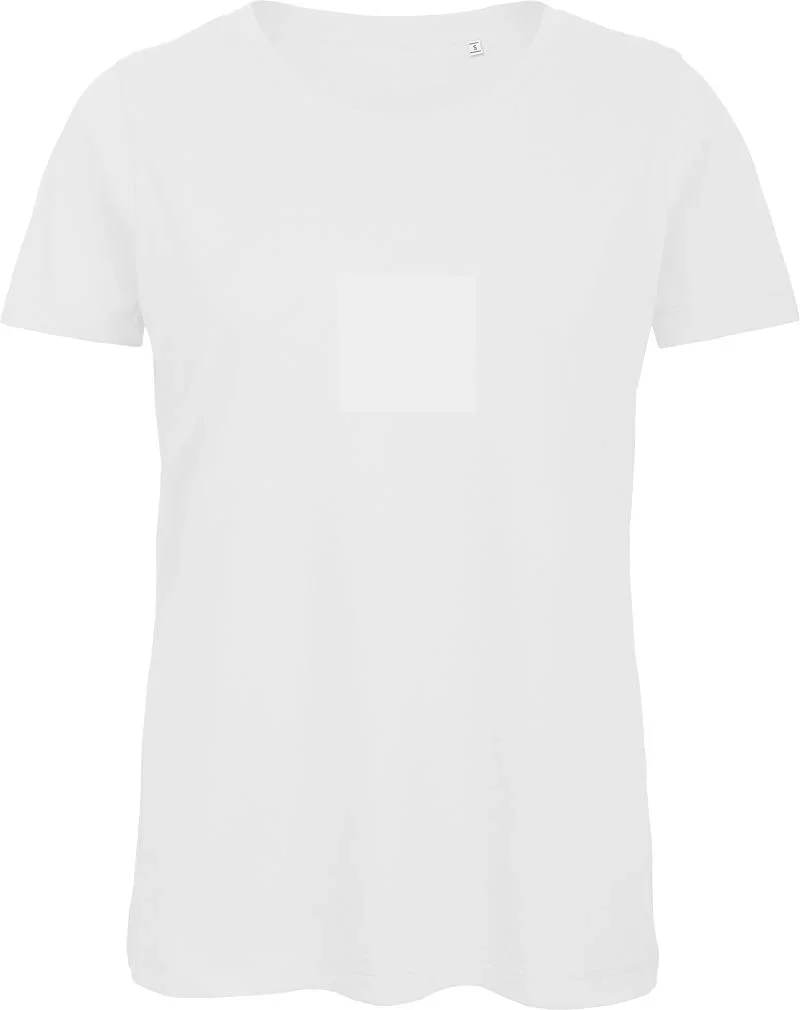 B&C Collection Inspire T – Damen Bio Medium Fit T-Shirt – White