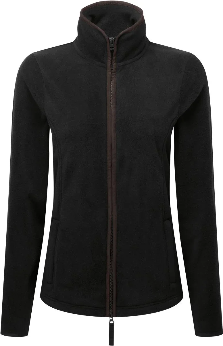 Premier PR 824 – Damen Fleece Jacke "Artisan" – Black/Brown