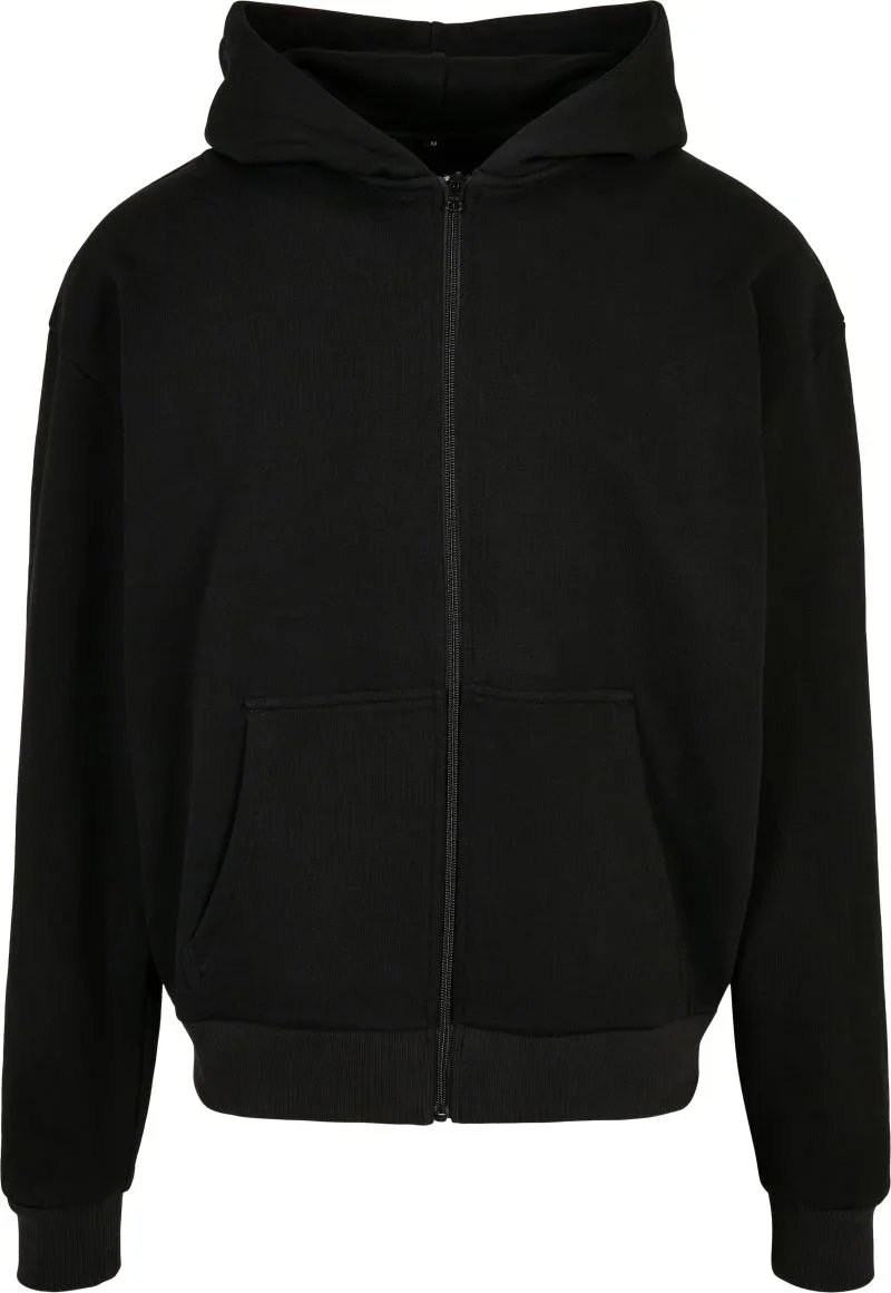 Build your Brand BY 192 – Schwere Kapuzen Sweatjacke "Ultra Heavy" – Black