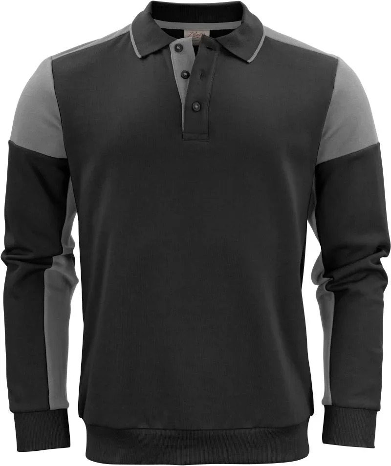Printer Prime Polosweater – Polo Sweater – Black/Anthracite