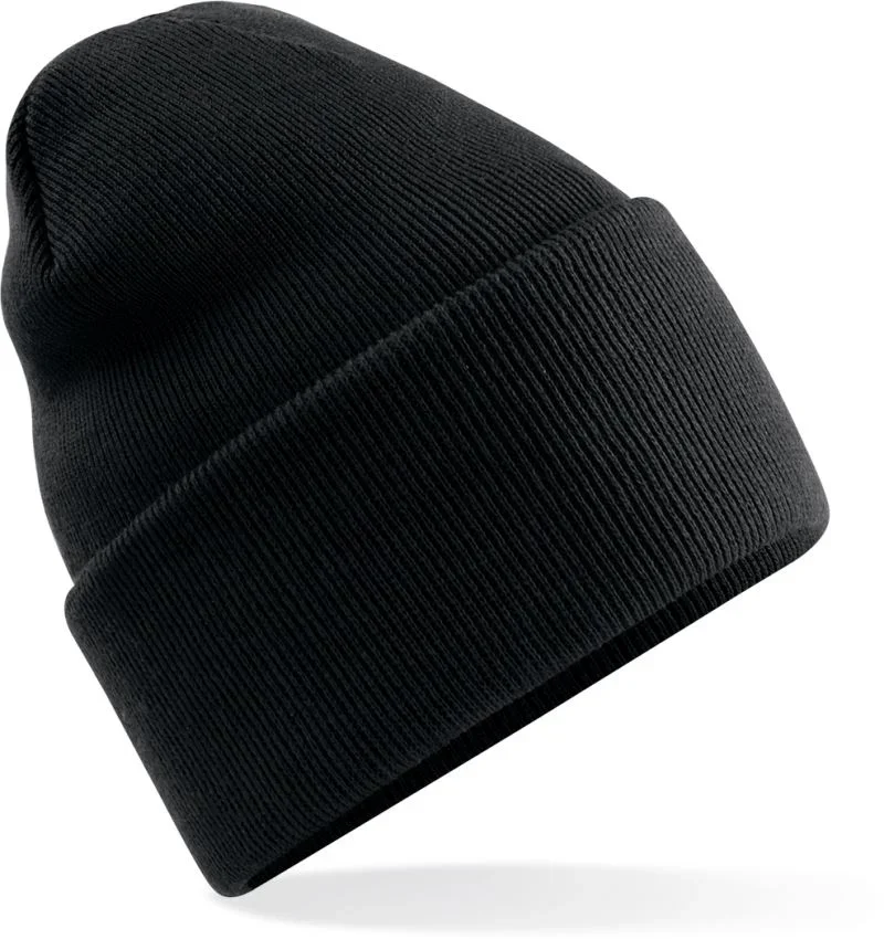 Beechfield B 40R – Strickmütze "Original" mit langem Umschlag – Black