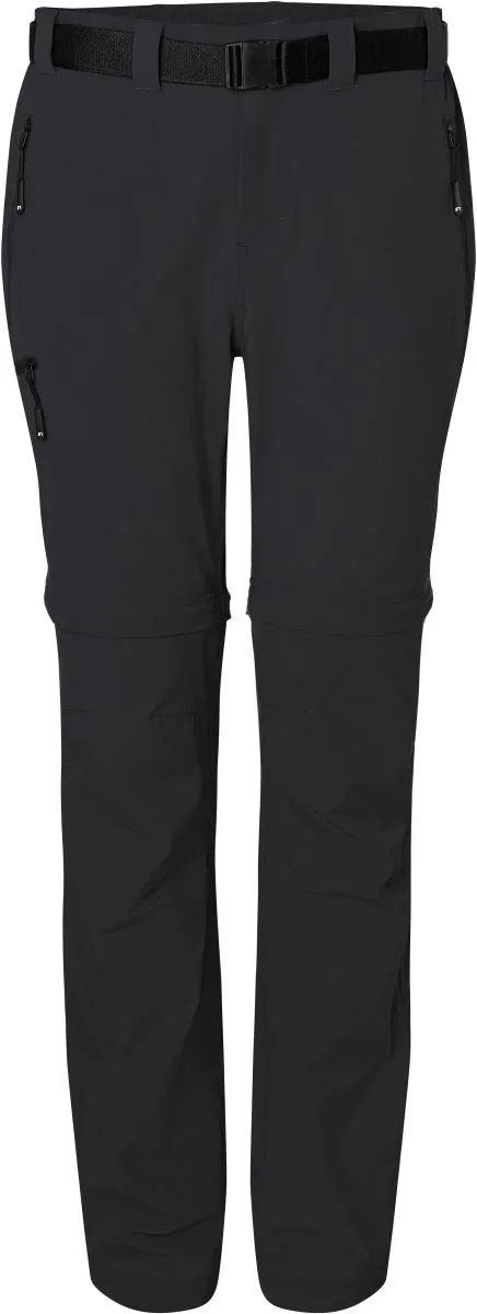 James & Nicholson JN 1201 – Damen Zip-Off Trekking Hose – Black