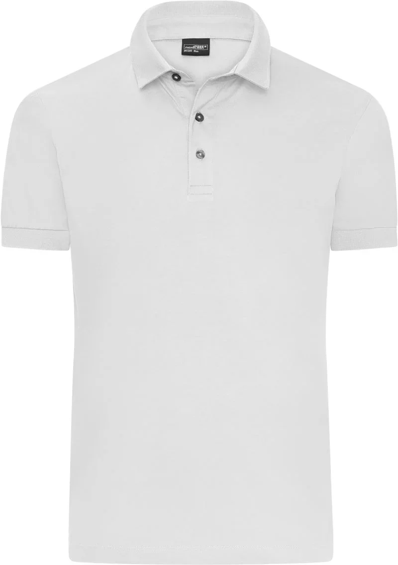 James & Nicholson JN 1300 – Herren Jersey Polo – White
