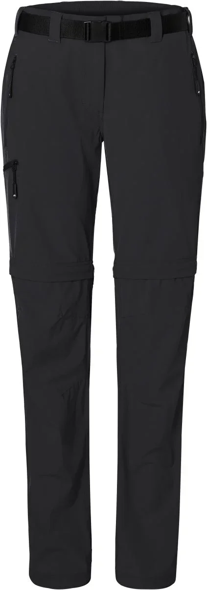 James & Nicholson JN 1202 – Herren Zip-Off Trekking Hose – Black
