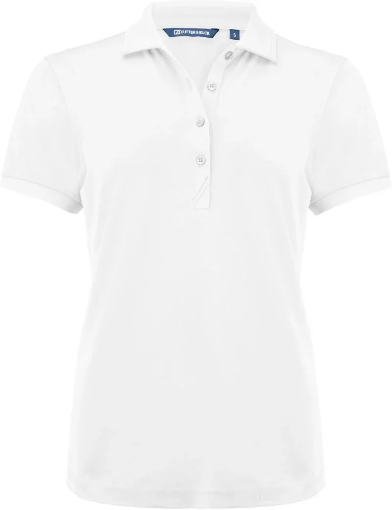 Cutter & Buck Virtue Polo Solid Women – Damen Funktions Polo – White
