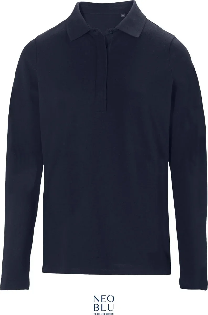 NEOBLU Owen LSL Women – Schweres Damen Piqué Polo langarm – Night Blue