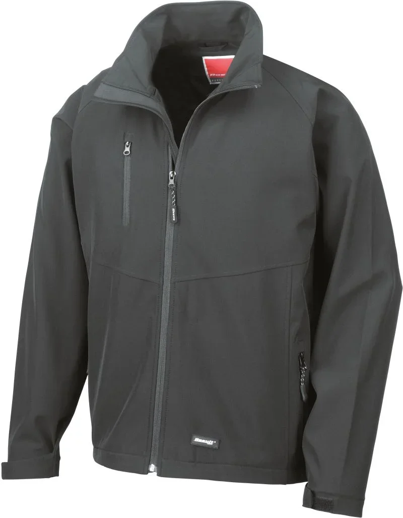 Result R 128M – Herren 2-Lagen Softshell Jacke – Black
