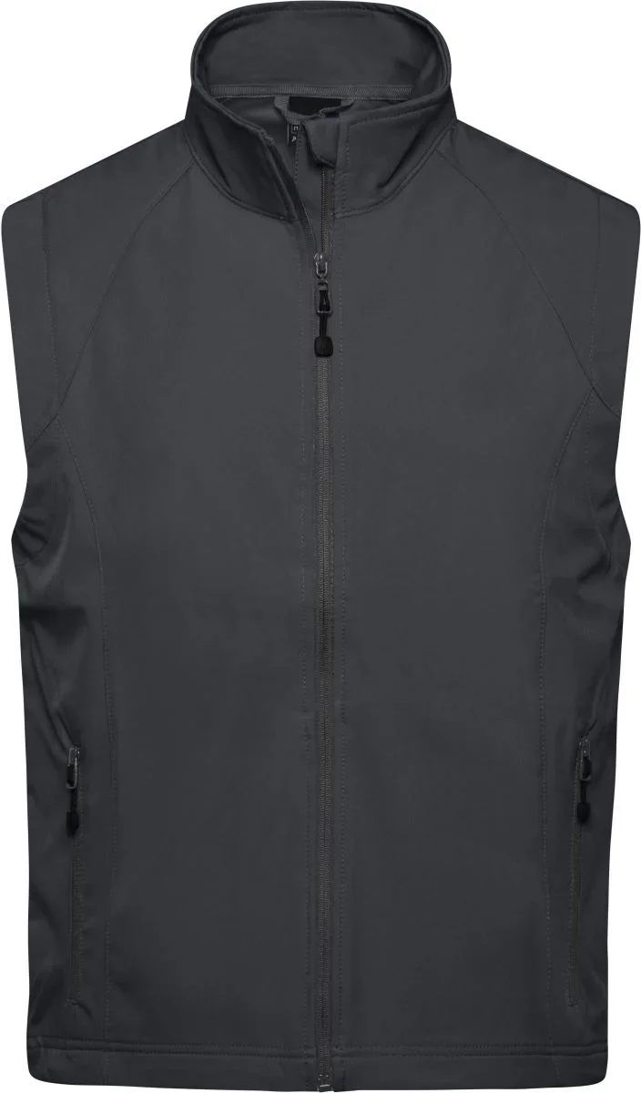 James & Nicholson JN 1022 – Herren 3-Lagen Softshell Gilet – Black