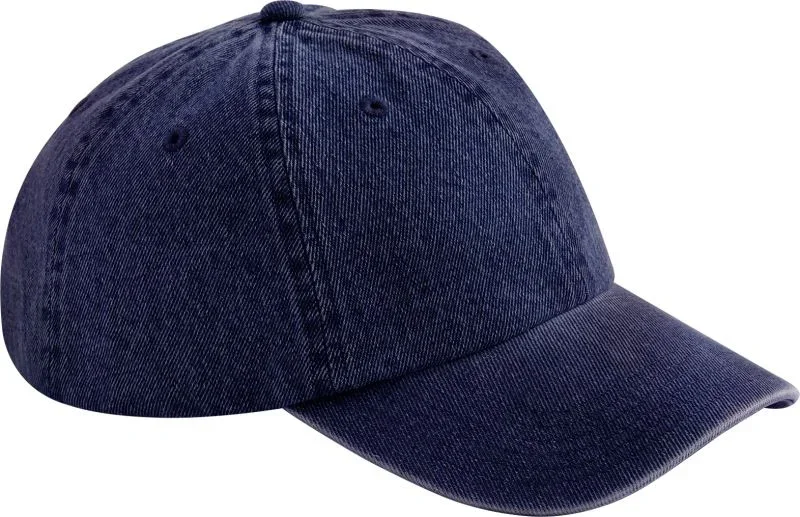Beechfield B 105 – 6 Panel Denim Kappe – Indigo