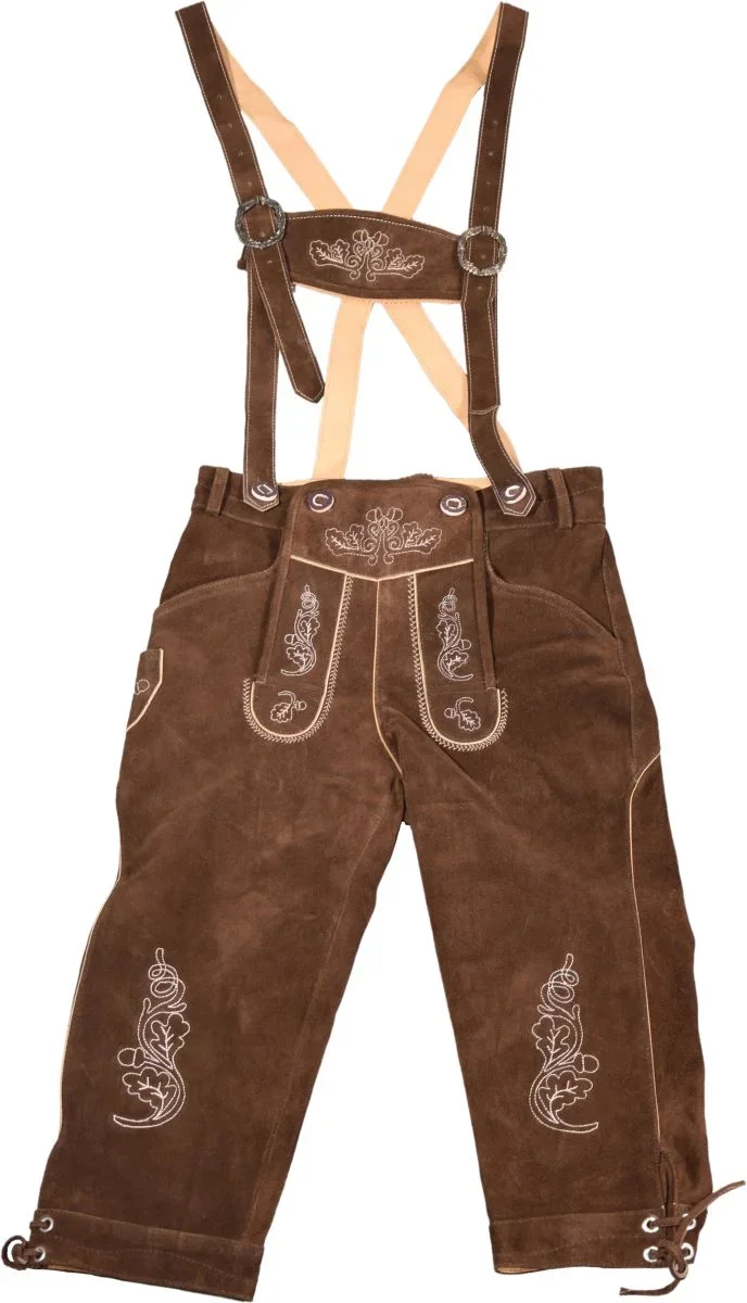 Scotler Sports Leather Trousers long – Damen Lederhose lang – Dark Brown