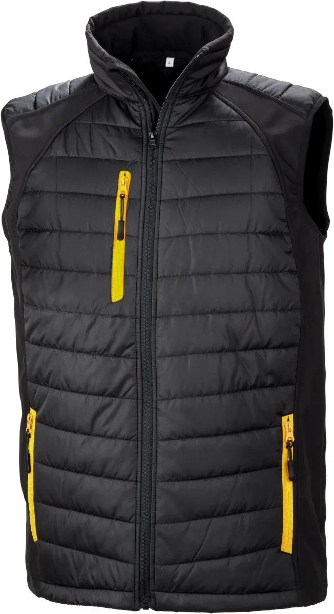 Result R 238X – Hybrid Gilet "Compass" – Black/Yellow
