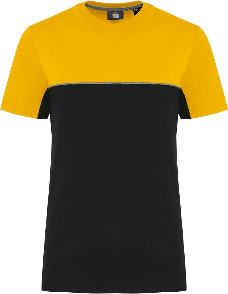 Kariban WK 304 – Workwear T-Shirt – Black/Yellow