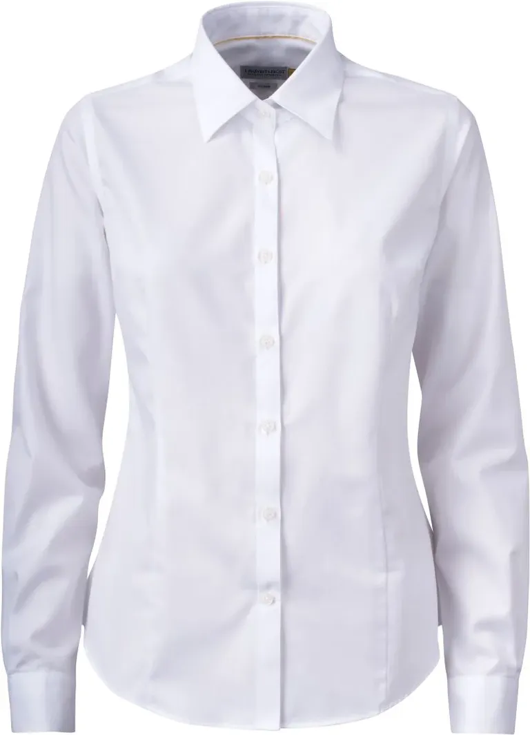 J.Harvest & Frost YB 50 Regular Women – Twill Bluse langarm – White