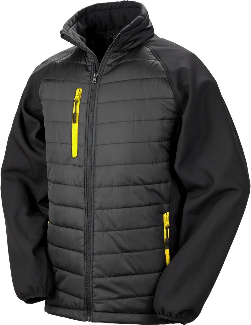 Result R 237X – Hybrid Jacke "Compass" – Black/Yellow