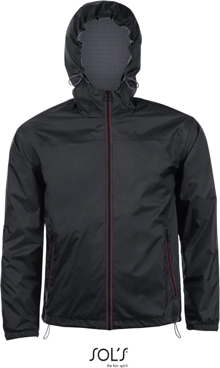 SOL's Collection Skate – Gefütterter Unisex Windbreaker – Black/Dark Grey