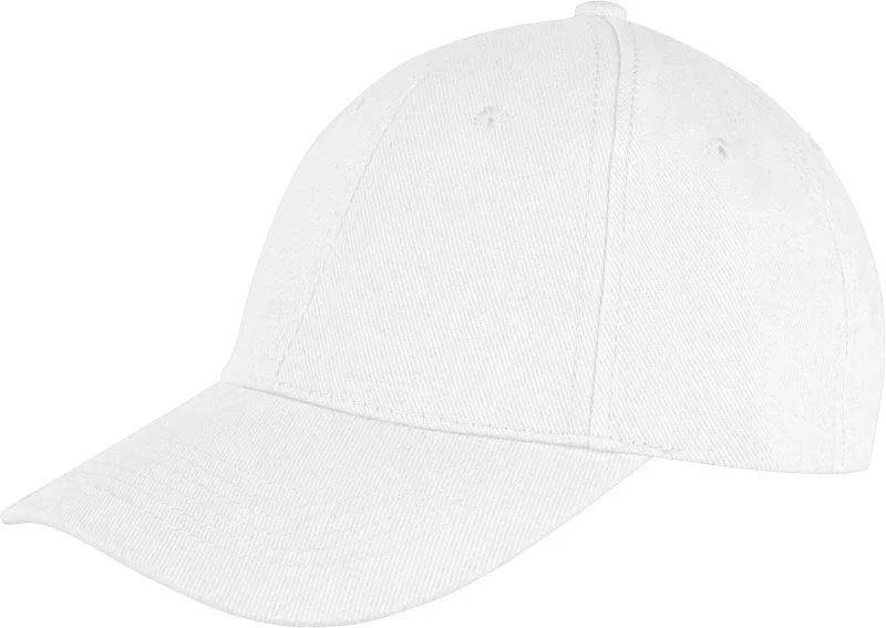 Result Headwear RC 081X – 6 Panel Niedrigprofil Kappe – White