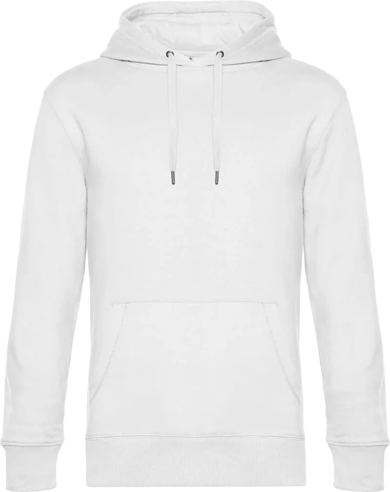 B&C Collection KING Hooded – Herren Kapuzen Sweater – White