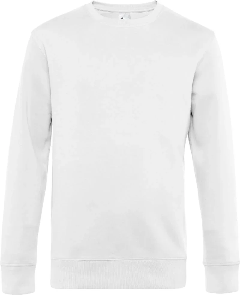 B&C Collection KING Crew Neck – Herren Sweater – White