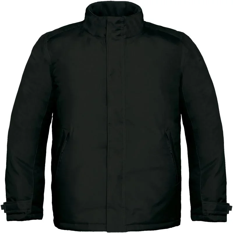 B&C Collection Real + – Herren Winter Parka – Black