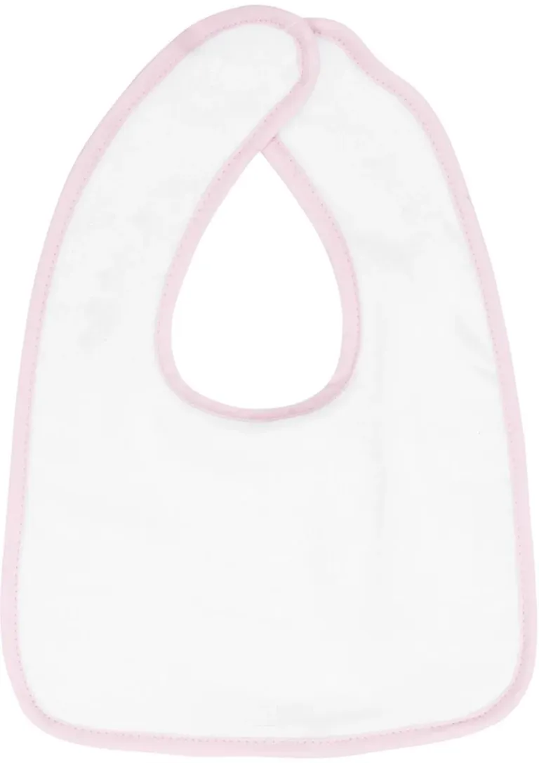 The One Towelling Baby Bib – Baby Lätzchen – White/Pink