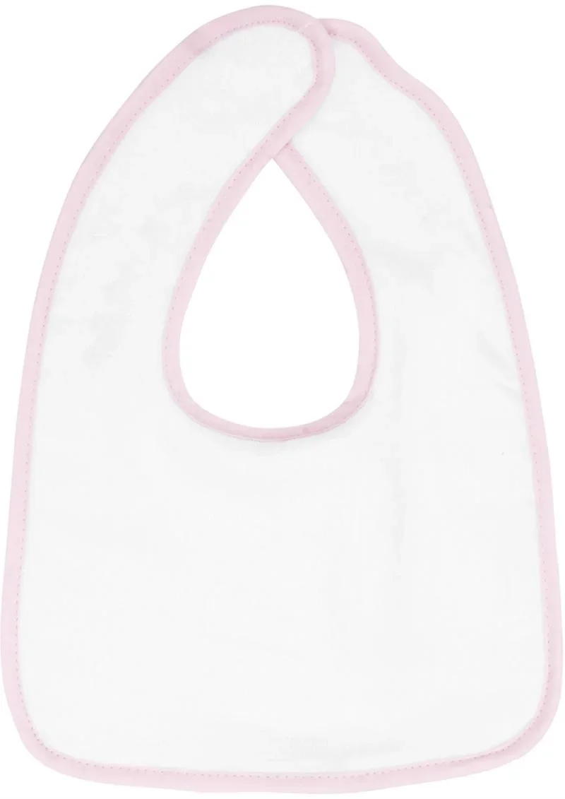 The One Towelling Baby Bib – Baby Lätzchen – White/Pink
