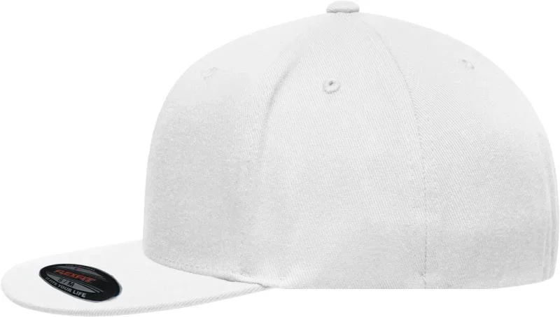 Myrtle Beach MB 6184 – 6 Panel Flexfit® Flat Peak Kappe – White
