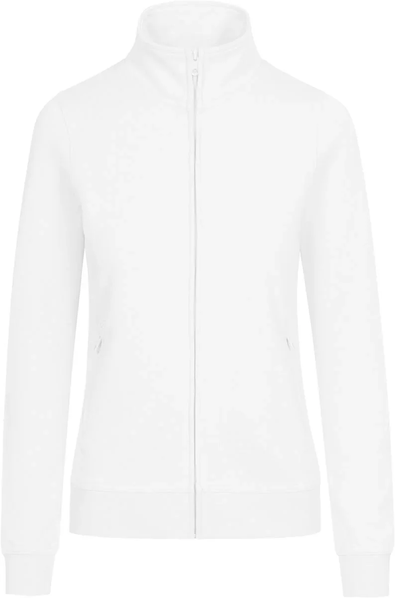 Promodoro 5275 – Damen Workwear Sweatjacke - EXCD – White