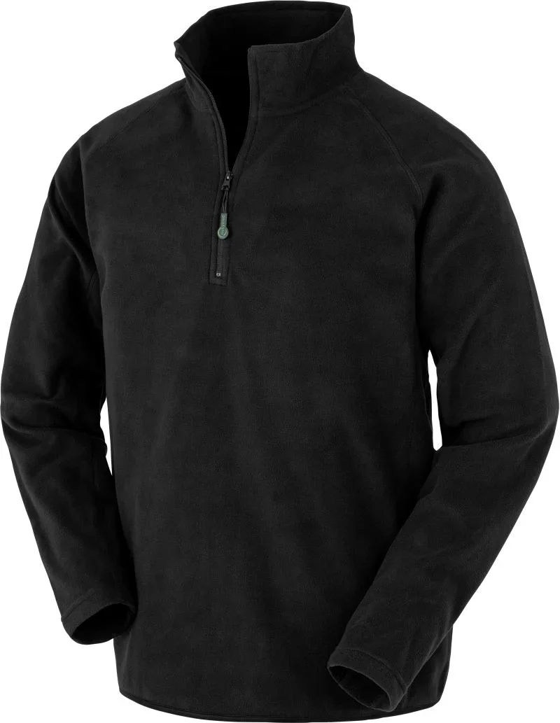 Result R 905X – Microfleece Pullover mit 1/4 Zip – Black