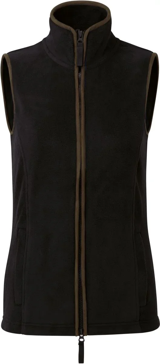 Premier PR 804 – Damen Fleece Gilet "Artisan" – Black/Brown