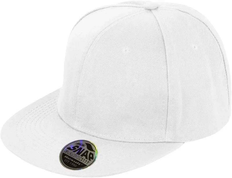 Result Headwear RC 083X – 6 Panel Flat Peak Kappe – White